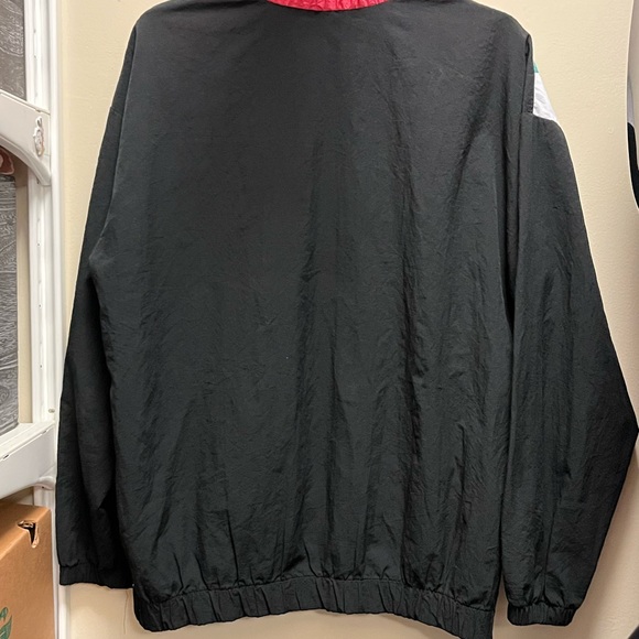 Teddi Sport Women’s VTG 80’s Track Jacket Black, White, Pink & Turquoise Large - Picture 8 of 8